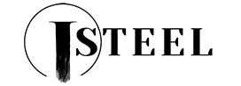 iSteel company logo with stylised black lettering