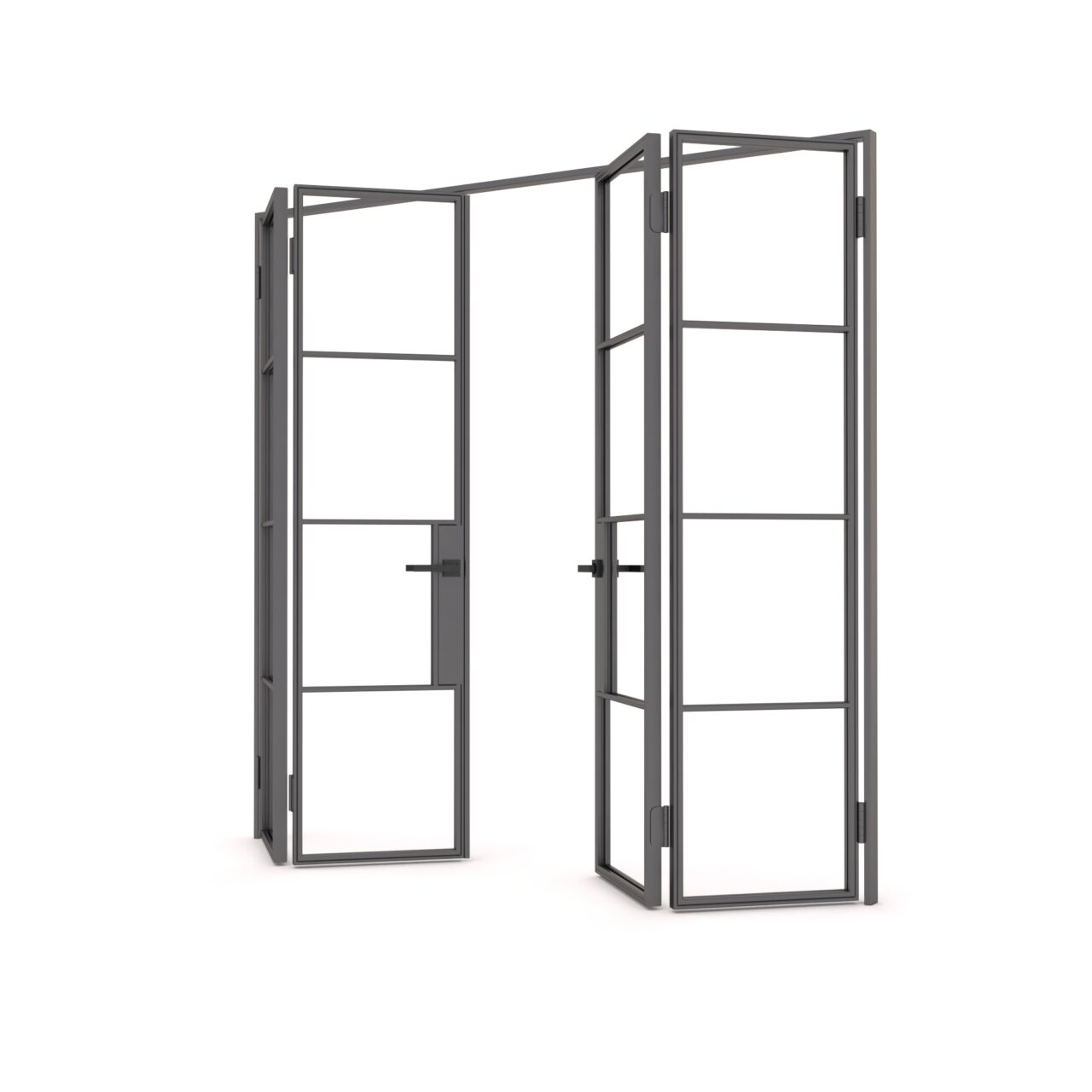 Steel Glazed Bi Parting Doors iSteel