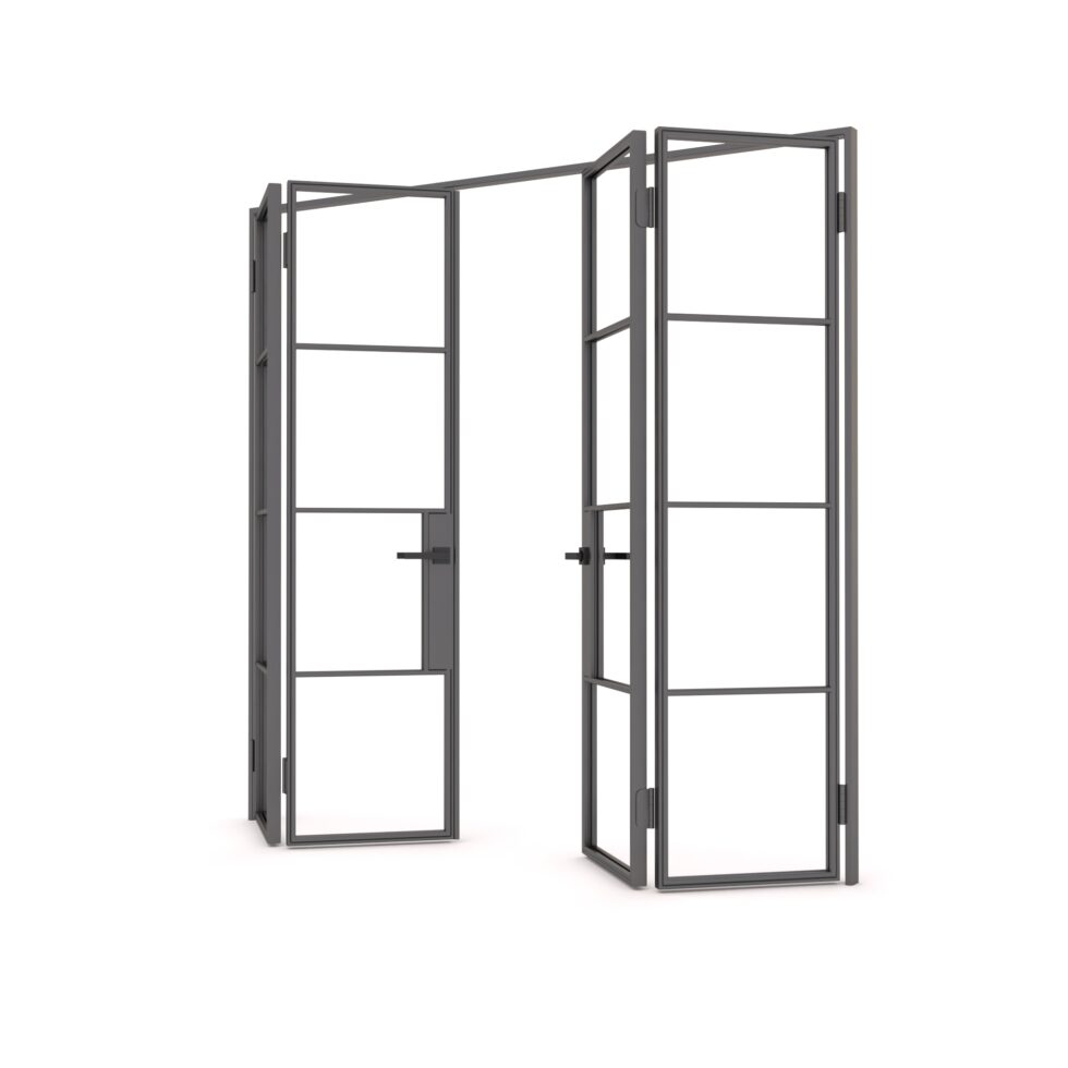 Steel Glazed Bi Parting Doors iSteel