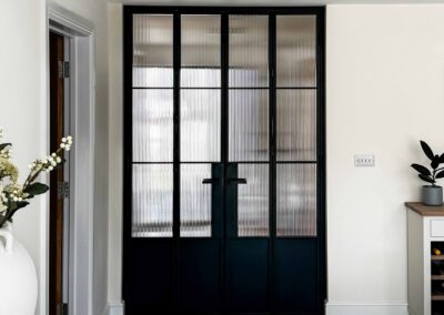 Reeded Glass Bi-Parting Doors, Essex