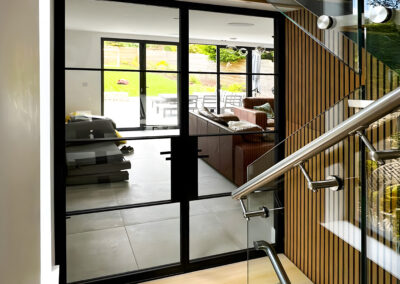 Luxury FD30 Steel & Glass Fire Doors, Derbyshire