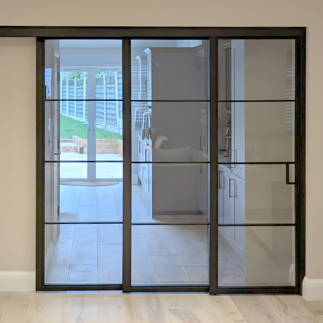 Telescopic Sliding Steel Doors, Wirral