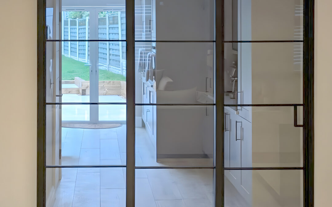 Telescopic Sliding Steel Doors, Wirral