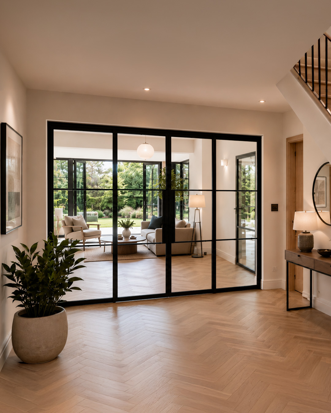 isteel-black-steel-sliding-glass-room-divider-doors-2 steel glazed doors