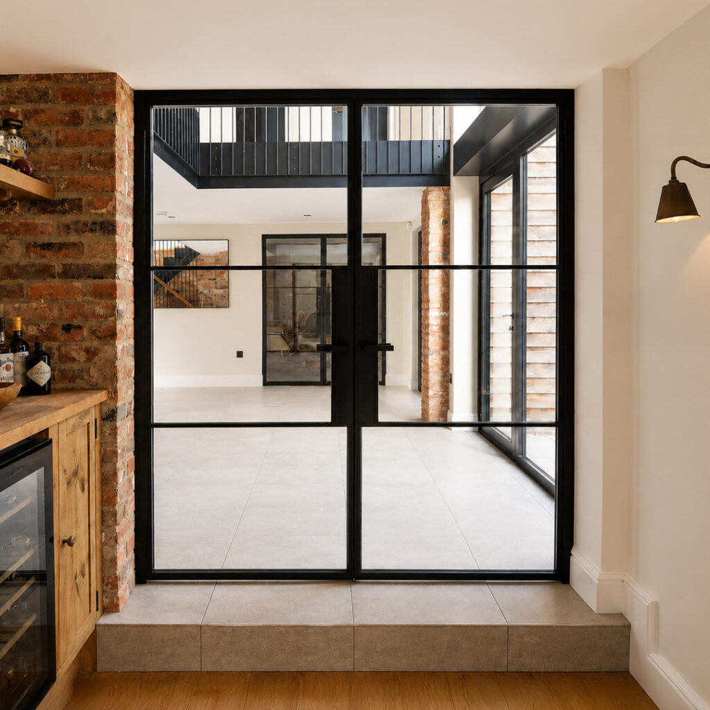 FD30 Fire-Rated Steel & Glass Doors