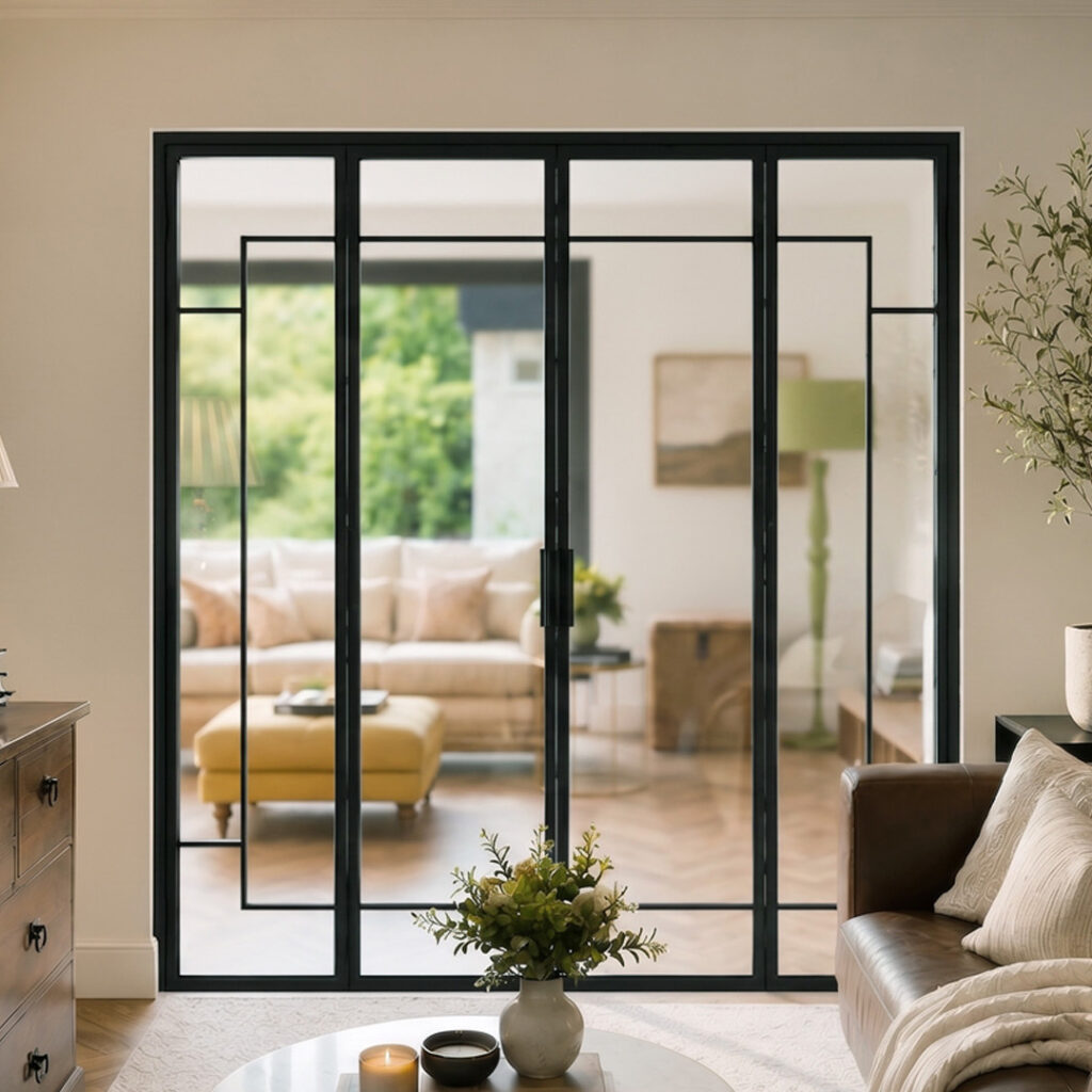 Luxury Internal Steel Bi-Parting Doors, Leeds