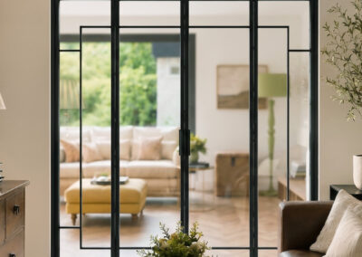 Luxury Internal Steel Bi-Parting Doors, Leeds