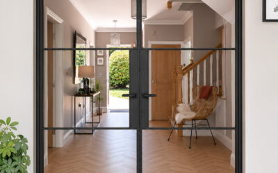 FD30 Fire-Rated Slim Steel French Doors, Birmingham