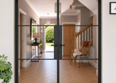 FD30 Fire-Rated Slim Steel French Doors, Birmingham