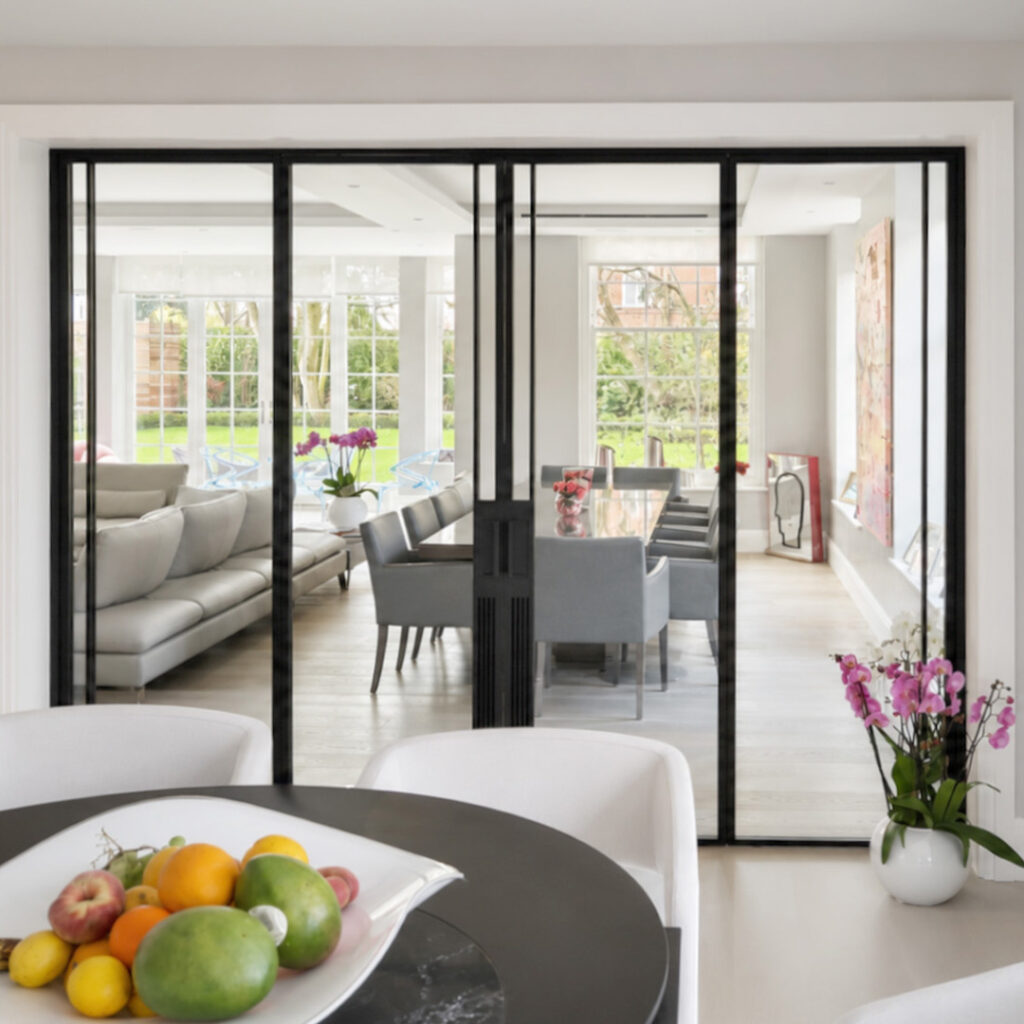 Contemporary Slim Steel Doors, London