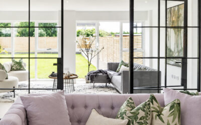 Black Internal Steel Double Doors | New Build Home in Wilmslow
