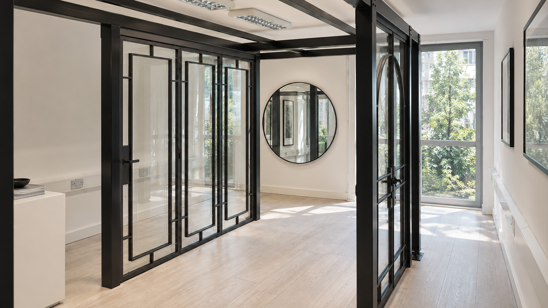 E-iSteel-London-Showroom-ContainerVille-Bethnal-Green-Bifolding-Steel-Door E-iSteel-London-Showroom-ContainerVille-Bethnal-Green-Bifolding-Steel-Door