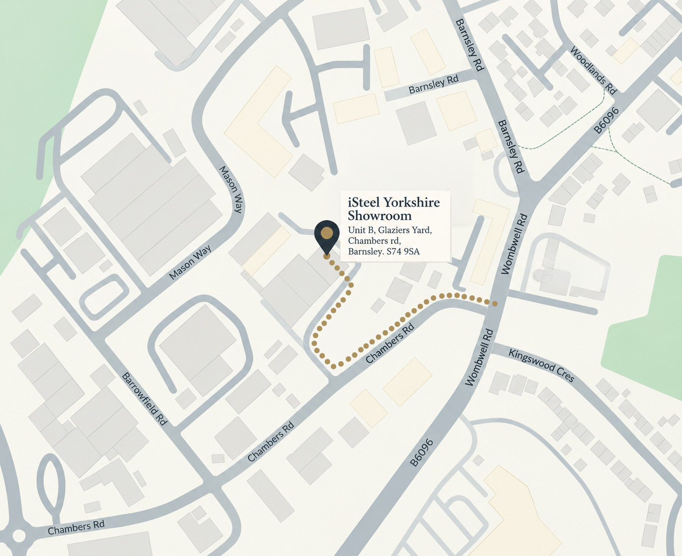 iSteel-Luxury-Steel-Door-Showroom-Barnsley-Glaziers-Yard-Yorkshire-Showroom-Location-Map iSteel Luxury Steel Door Showroom Barnsley Glaziers Yard Yorkshire Showroom Location Map