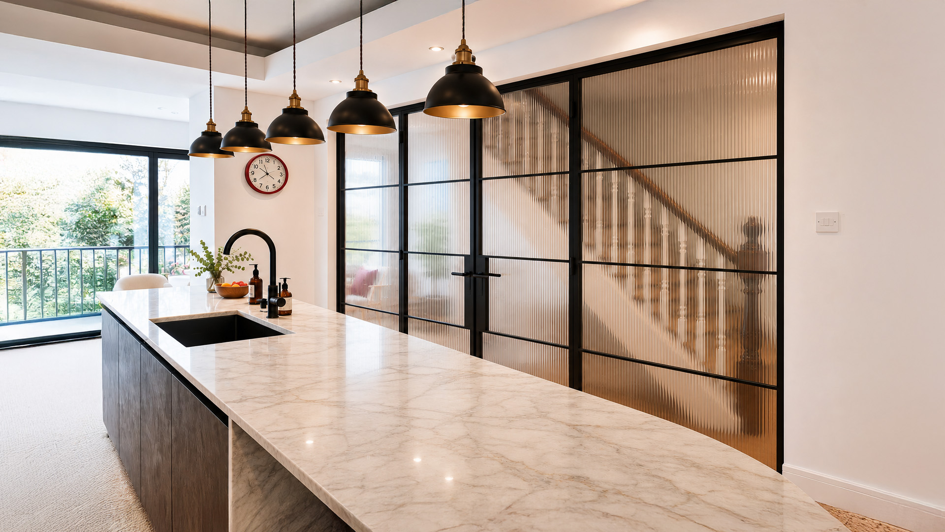 iSteel-bespoke-black-slim-steel-reeded-glass-doors iSteel-bespoke-black-slim-steel-reeded-glass-doors
